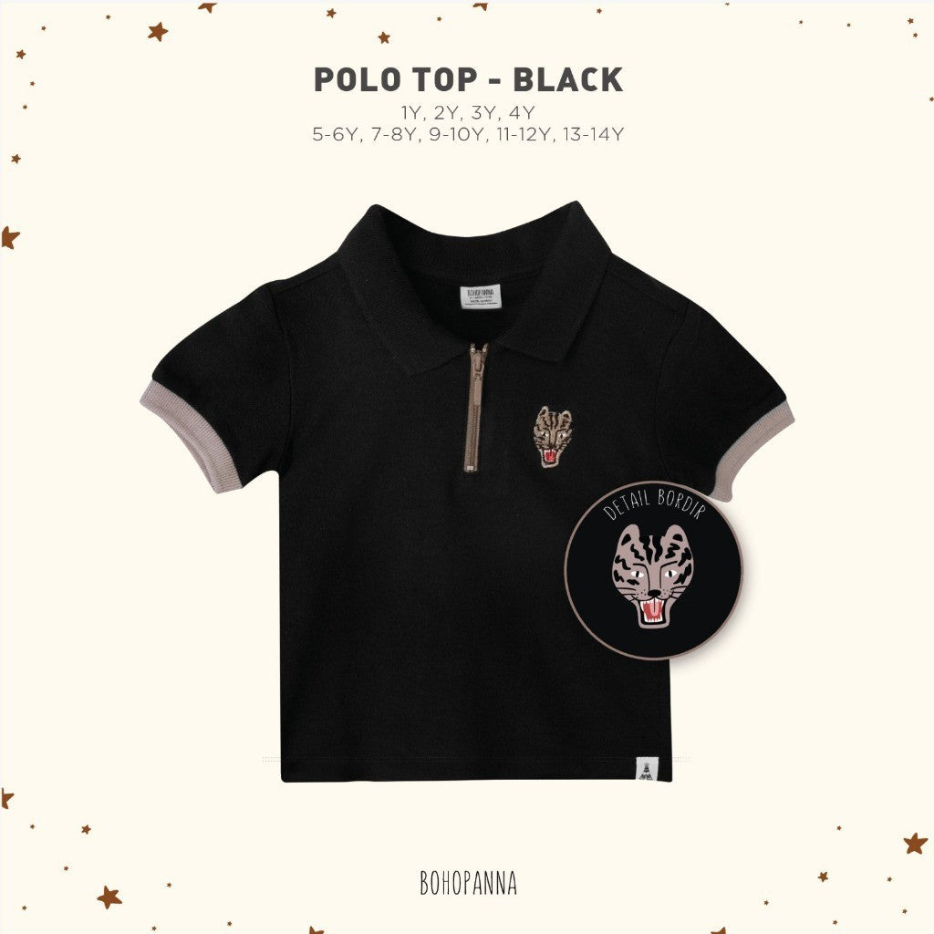 BOHOPANNA - POLO TOP - Atasan Anak Laki-Laki - Polo Boy - Kaos Polo