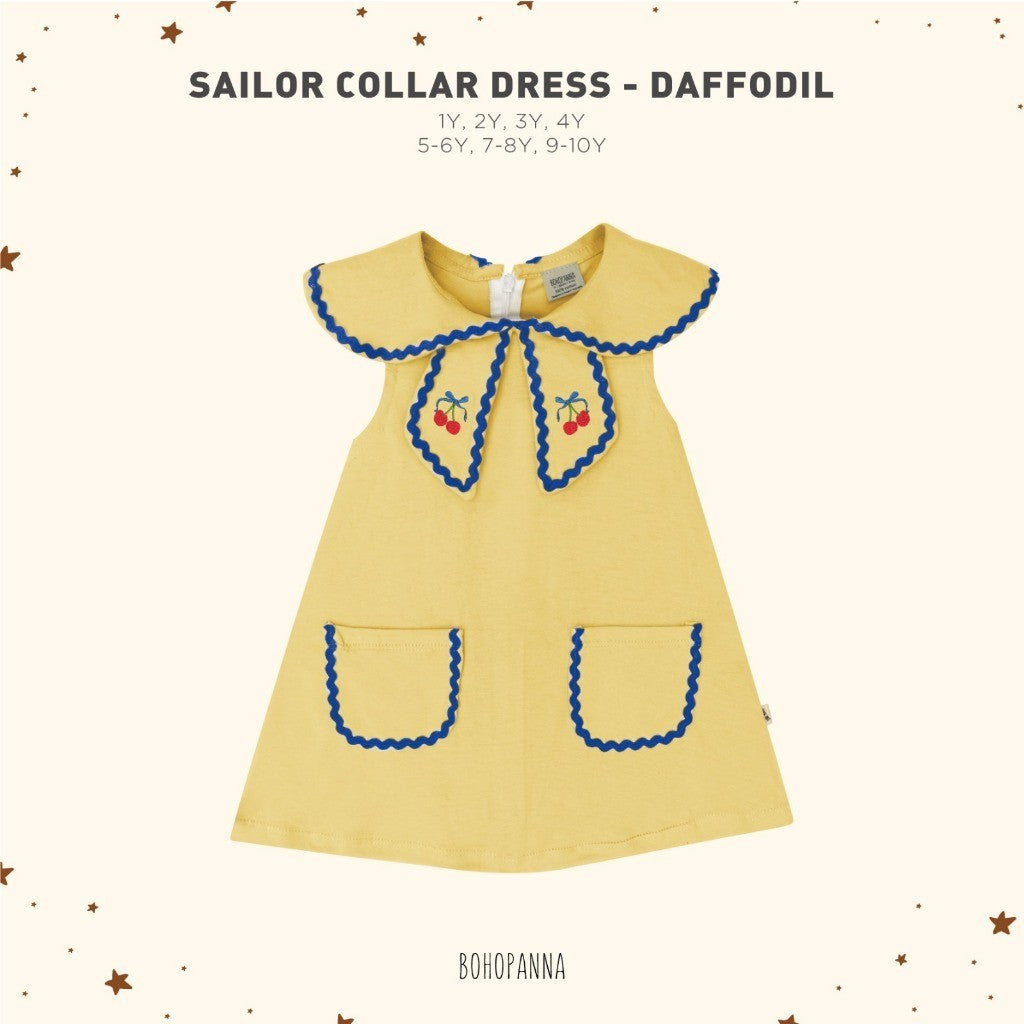 BOHOPANNA - SAILOR COLLAR DRESS - Dress Anak Perempuan
