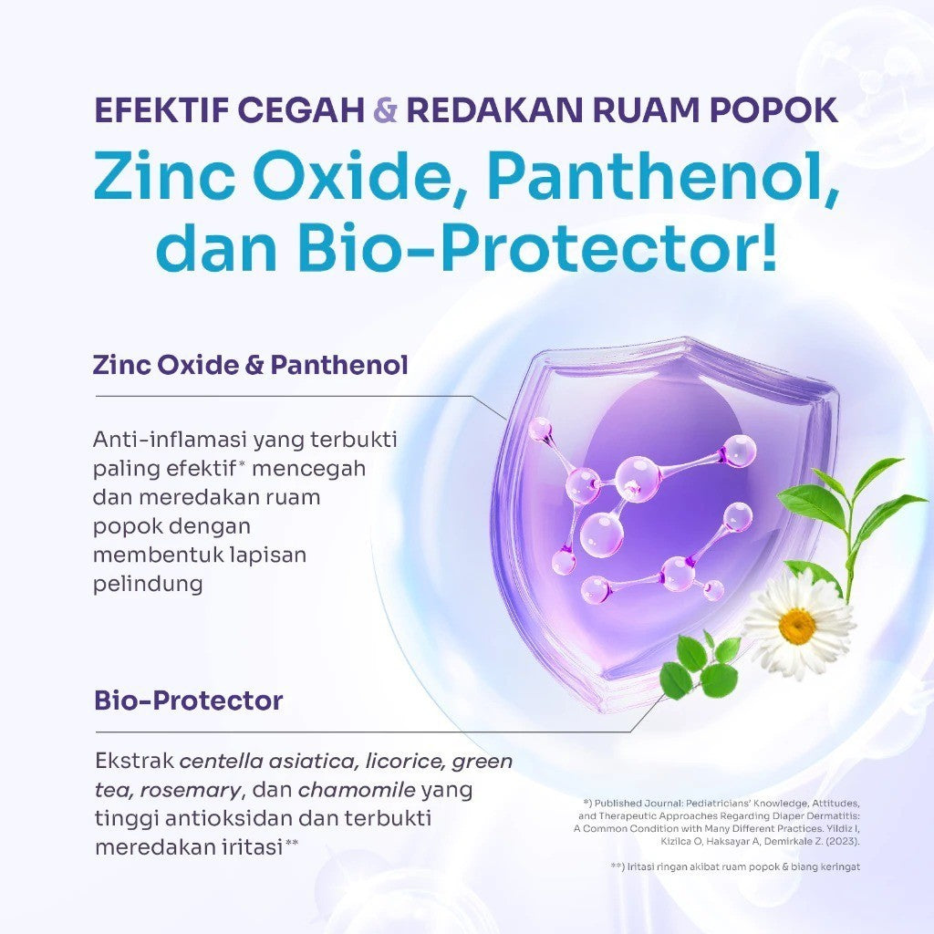 Expert Care Diaper Rash Cream Daily Diaper Cream 40g dengan Zinc Oxide, Panthenol & Bio-Protector - Redakan dan Cegah Ruam Popok - READY MANADO
