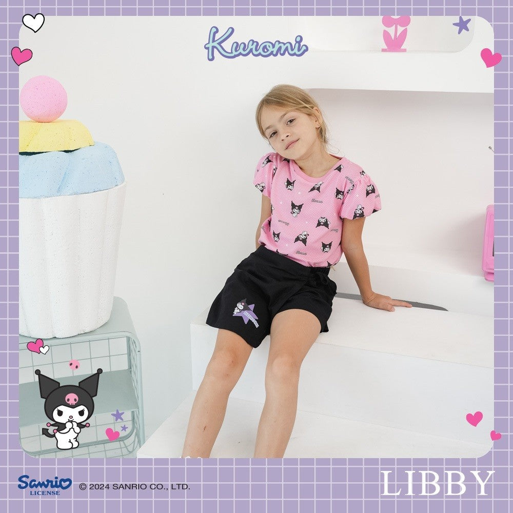 LIBBY Sanrio Setelan Main Anak Perempuan Kirei Tee & Megumi Skort Kuromi Cinnamoroll 9 Bulan - 4 Tahun (1 STEL)