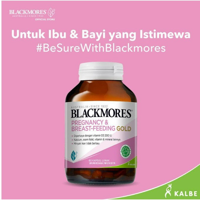 Blackmores Pregnancy & Breast-Feeding Gold - 60 Capsules Vitamin Ibu Hamil Menyusui