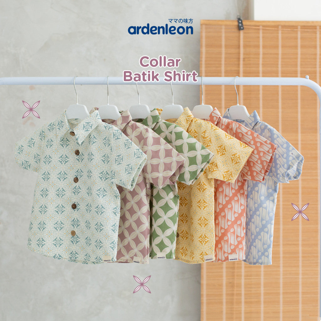 ARDENLEON Atasan Kemeja Anak Laki Laki Collar Batik Shirt 2.0