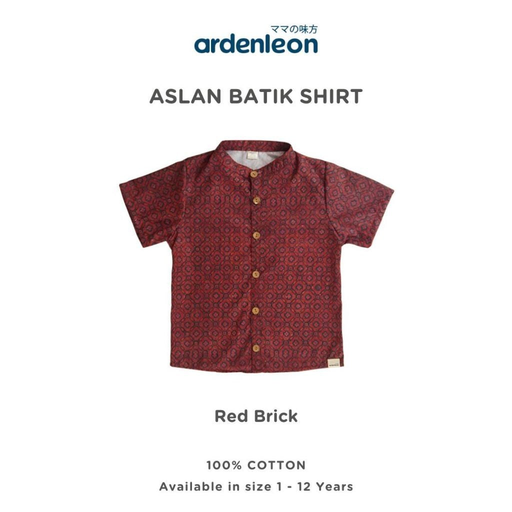 ARDENLEON Atasan Kemeja Anak Laki Laki Aslan Batik Shirt 2.0