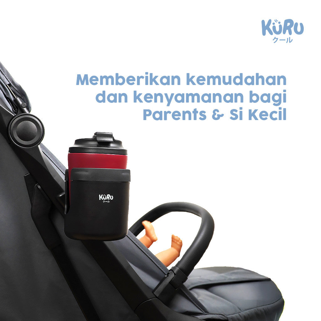 Kuru Universal Stroller Bottle Cup Holder | Aksesoris Stroller Dudukan Botol Minum
