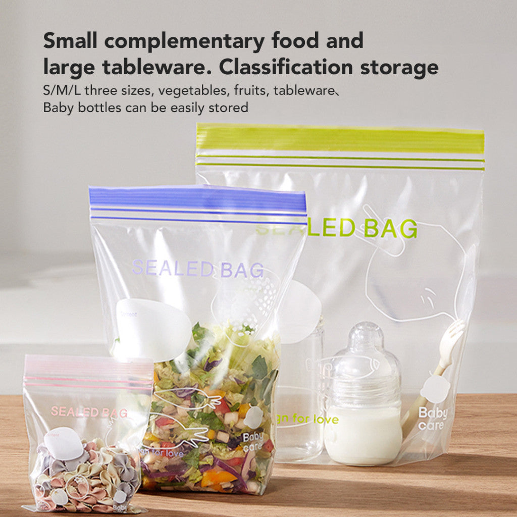 Sakumini Plastic Ziplock Bag Plastik Klip Zipper Kantong Penyimpanan Makanan