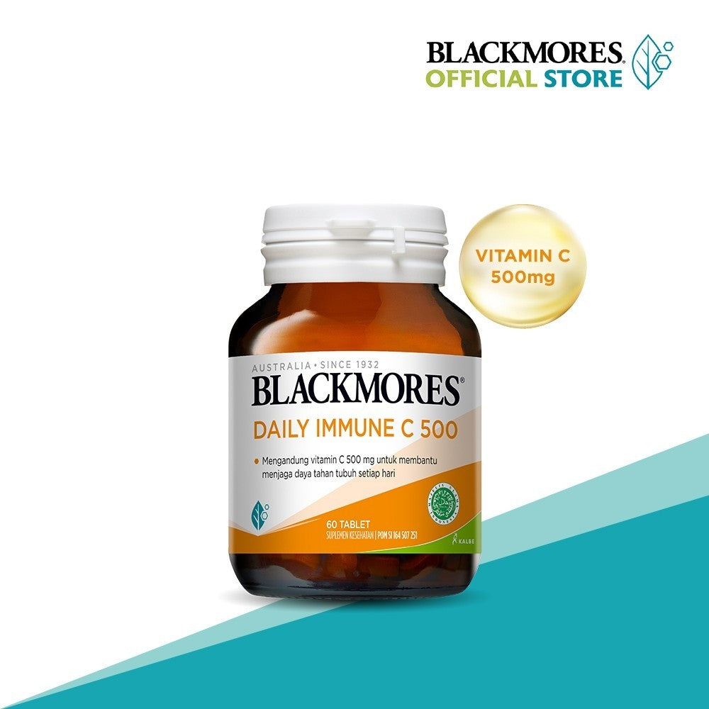 Blackmores Daily Immune C 500 (60) membantu menjaga daya tahan tubuh setiap hari