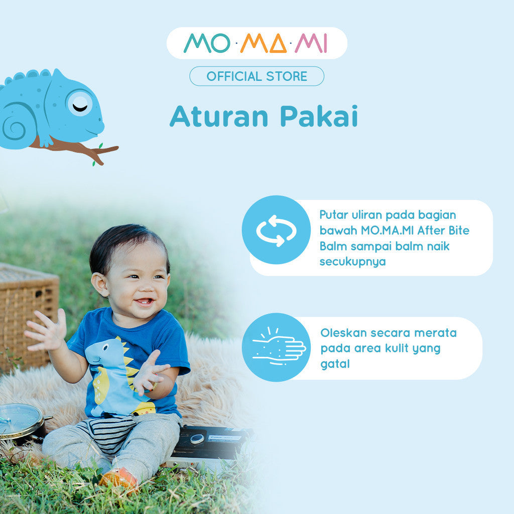 Momami After Bite Balm 14gr – Itch Relief Balsem Pereda Ruam Gatal Gigitan Nyamuk Serangga Anak Bayi