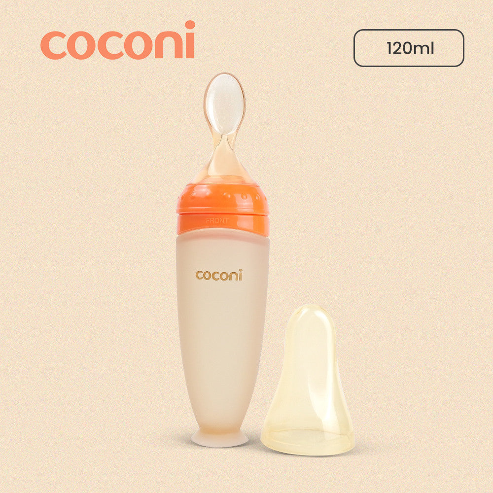 Coconi Silicone Baby Feeder Spoon | Sendok Botol Makan Bayi MPASI FOOD GRADE 120ml