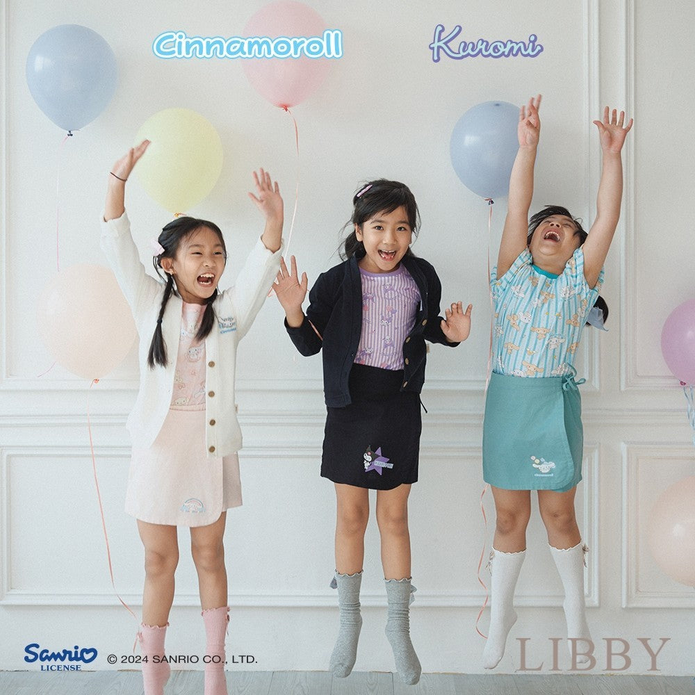 LIBBY Sanrio Elio Cardigan Anak Perempuan Kuromi Cinnamoroll 9 Bulan- 4 Tahun(1 Pcs)Sweater | Jaket