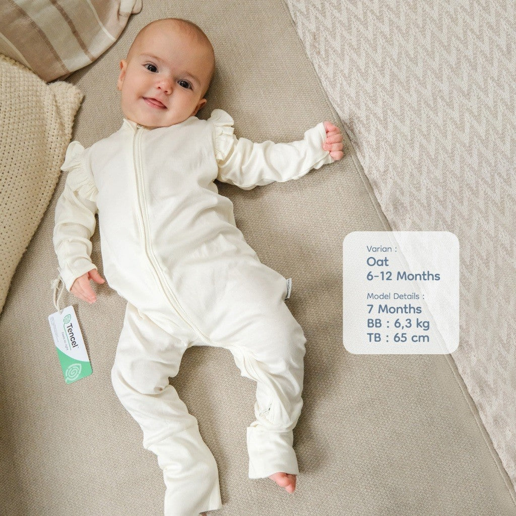 Nice Kids - Tencel Sleepsuit Girl Jumper Baby Baju Tidur Bayi Perempuan (0 Bulan-2 Tahun)