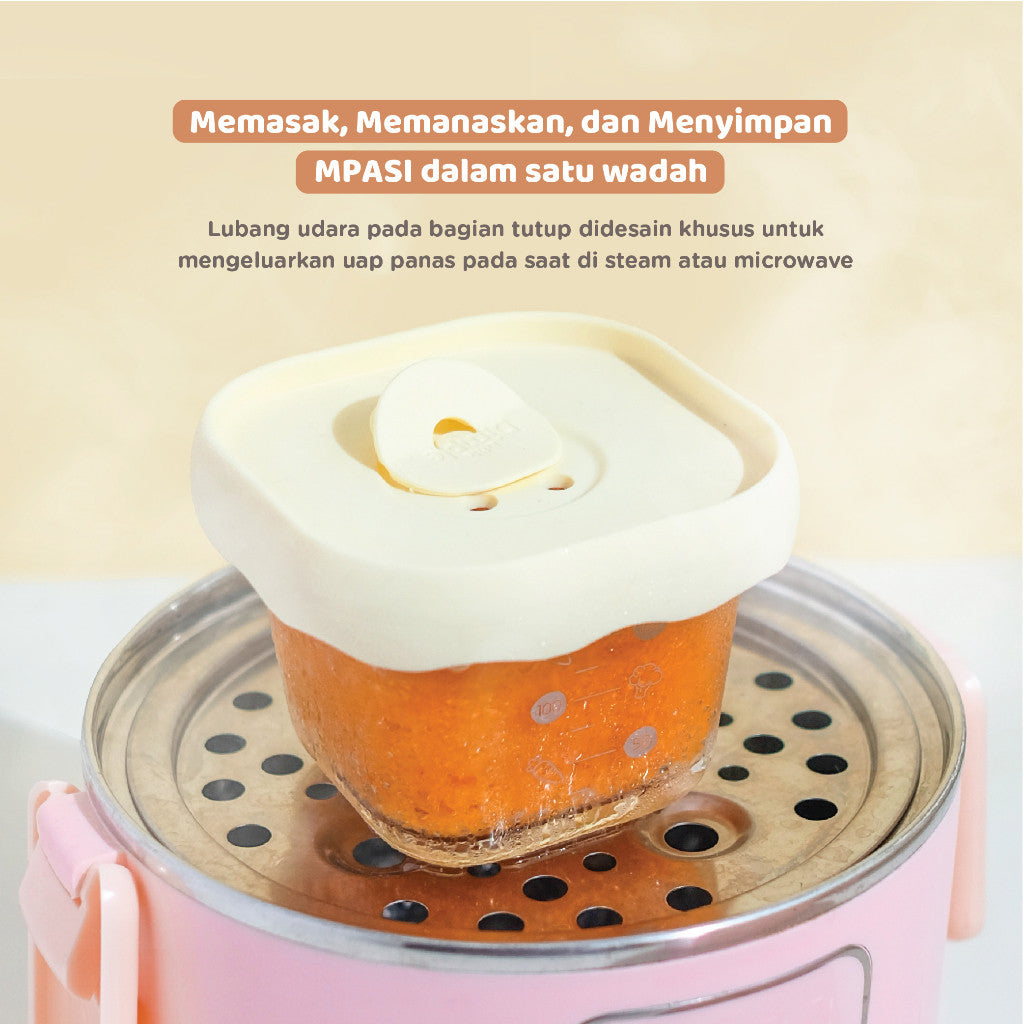 Little Dimple Stackable Baby Food Storage - Tempat Makan Mpasi Bayi - Wadah Mpasi