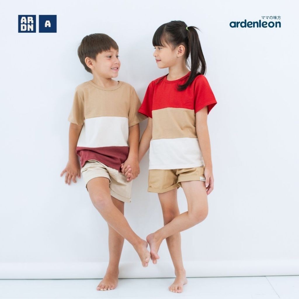 ARDENLEON Atasan Kaos Anak Color Block Tee 4.0 6 Bulan - 12 Tahun