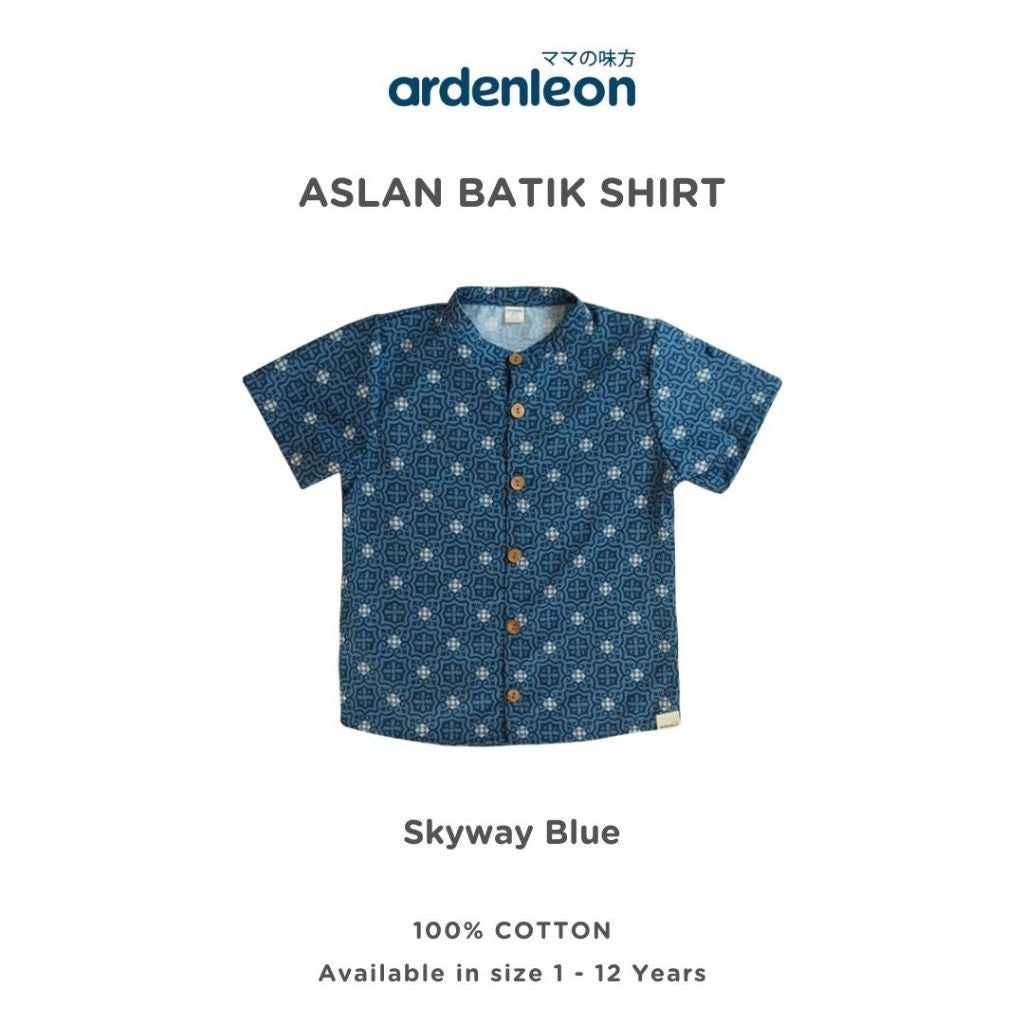 ARDENLEON Atasan Kemeja Anak Laki Laki Aslan Batik Shirt 2.0