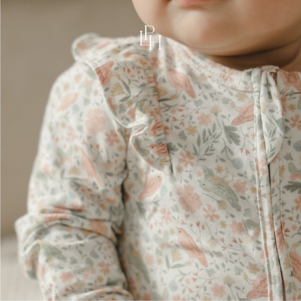 Little Palmerhaus - TENCEL™ Girl Sleepsuit (Jumper Bayi Perempuan) 4.0