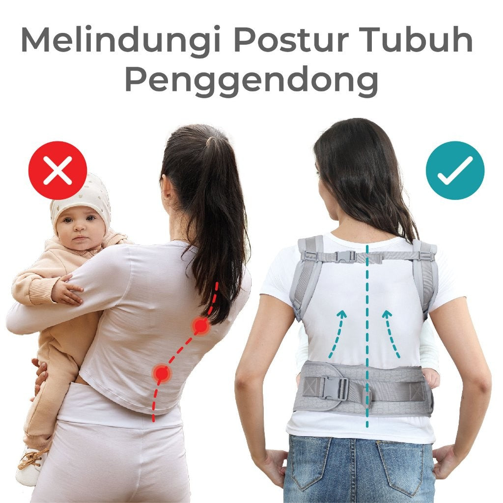 Gendongan Bayi Hipseat Lembut & Ringan - Lightweight Hipseat Carrier MOOIMOM