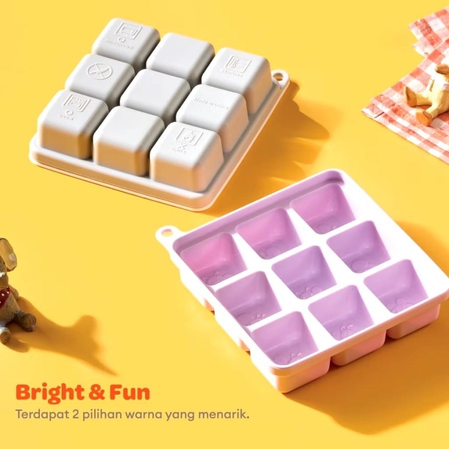 Little Dimple Silly Freeze Cetakan Makanan Silikon Freezer Microwave
