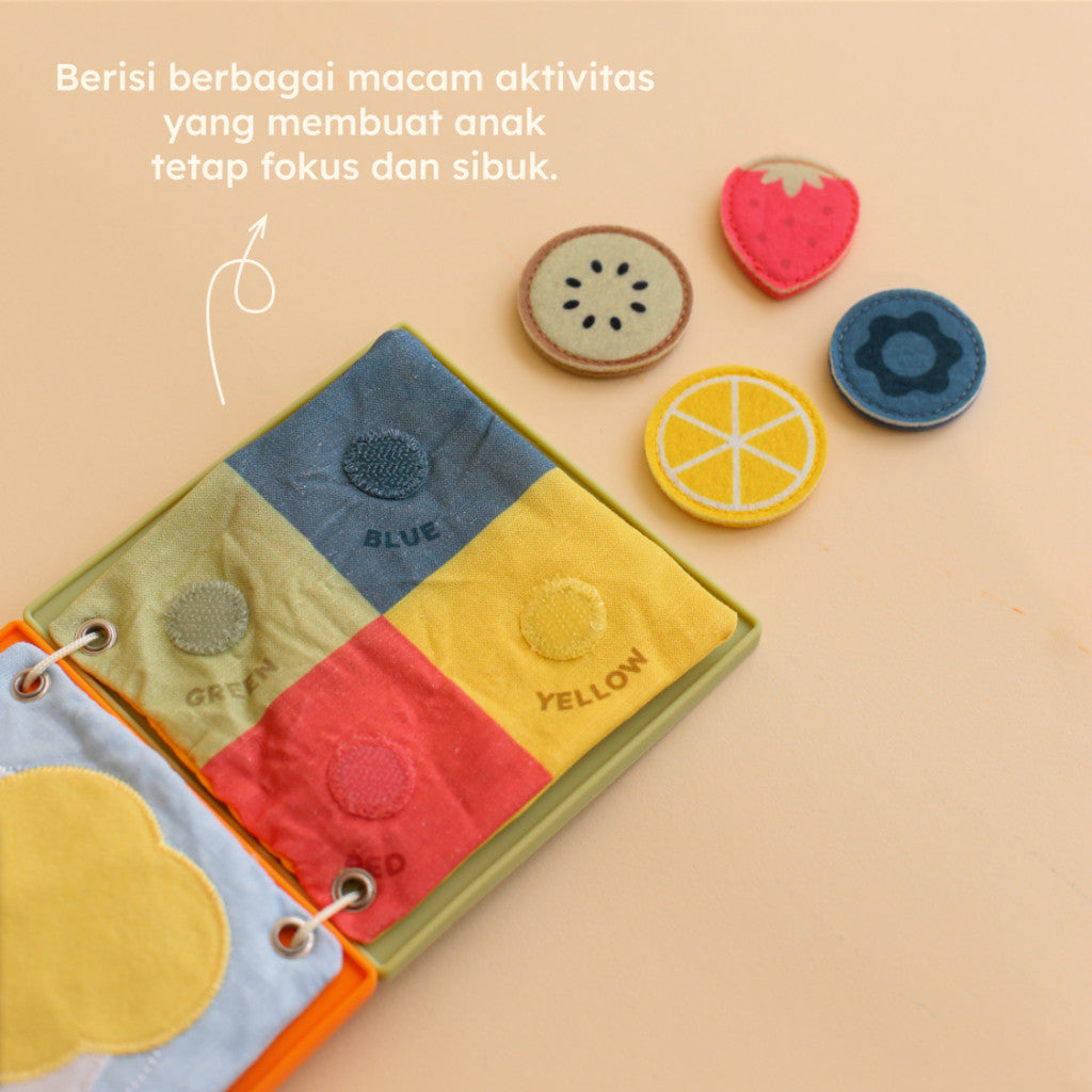Learning Time LT Busier Book L/Buku Aktivitas Anak/Buku Busy Book/Mainan Edukasi Anak 1 Tahun/Fine Motor Kit Series