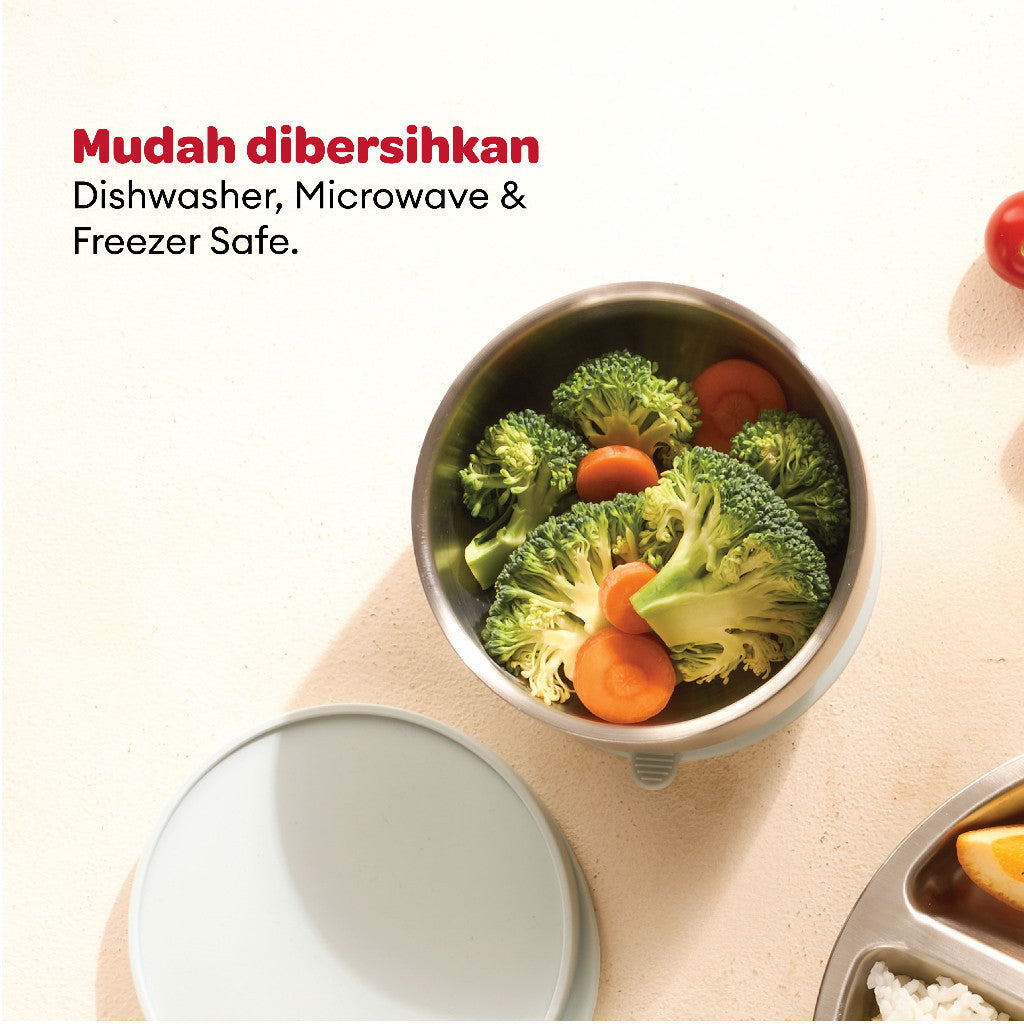 Little Dimple Pure Bowl - Mangkuk Anak Stainless Steel BPA Free