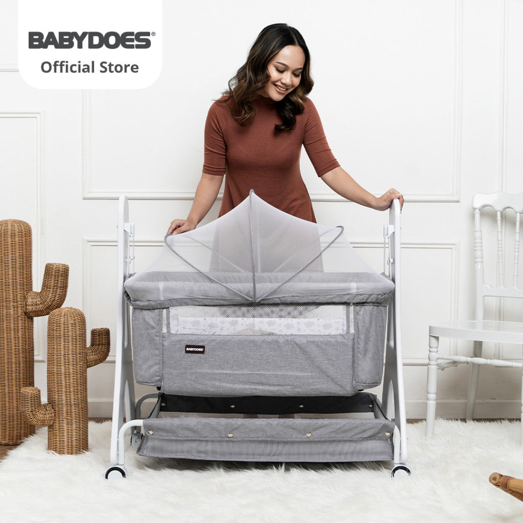 BABYDOES BOX CH 1634 LE PARIZ SIDE BED & ROCKING MODE