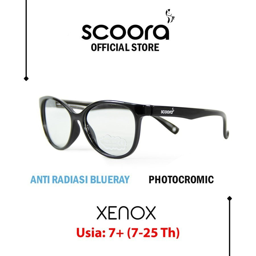 SCOORA Xenox Kacamata Usia Anak 7+ ( 7 - 25 thn ) Anti Radiasi & Anti UV - Variasi Warna