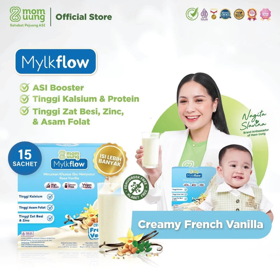 Mom Uung Susu Mylkflow Pelancar Asi 450gr I Susu Pelancar Asi 15sachet