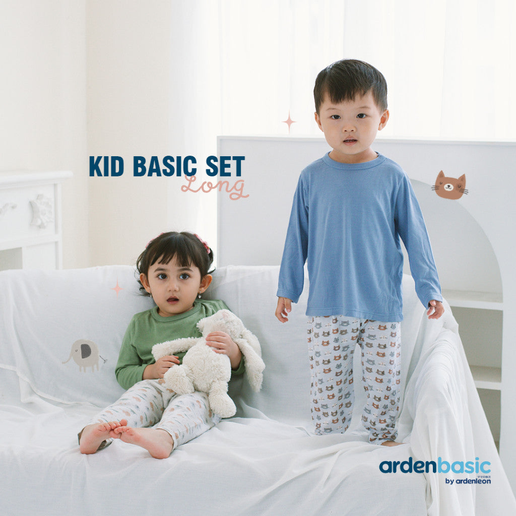 ARDENLEON ArdenBasic Kid Basic Set Long Setelan Baju Tidur Anak