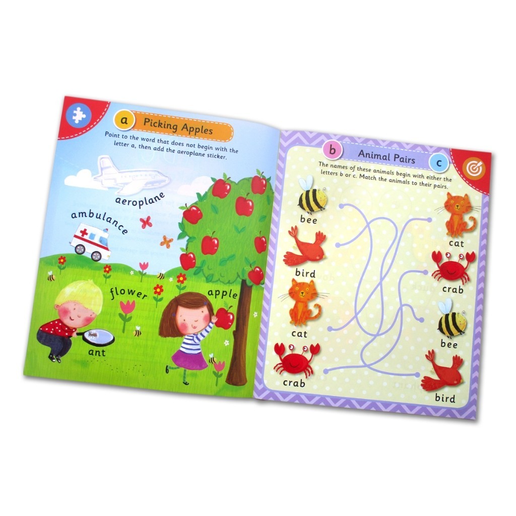 Preschool ABC/123/COLOURS/SHAPES  Sticker Book (Over 250 Sticker for Lots of Learning Fun) [Igloo Books]