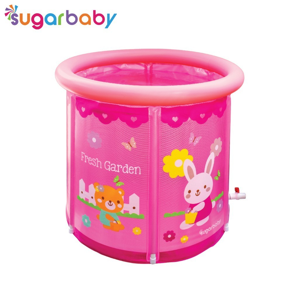 Sugar Baby Premium Baby Swimming Pool - Fresh Garden - Pink / kolam renang bayi / baby spa