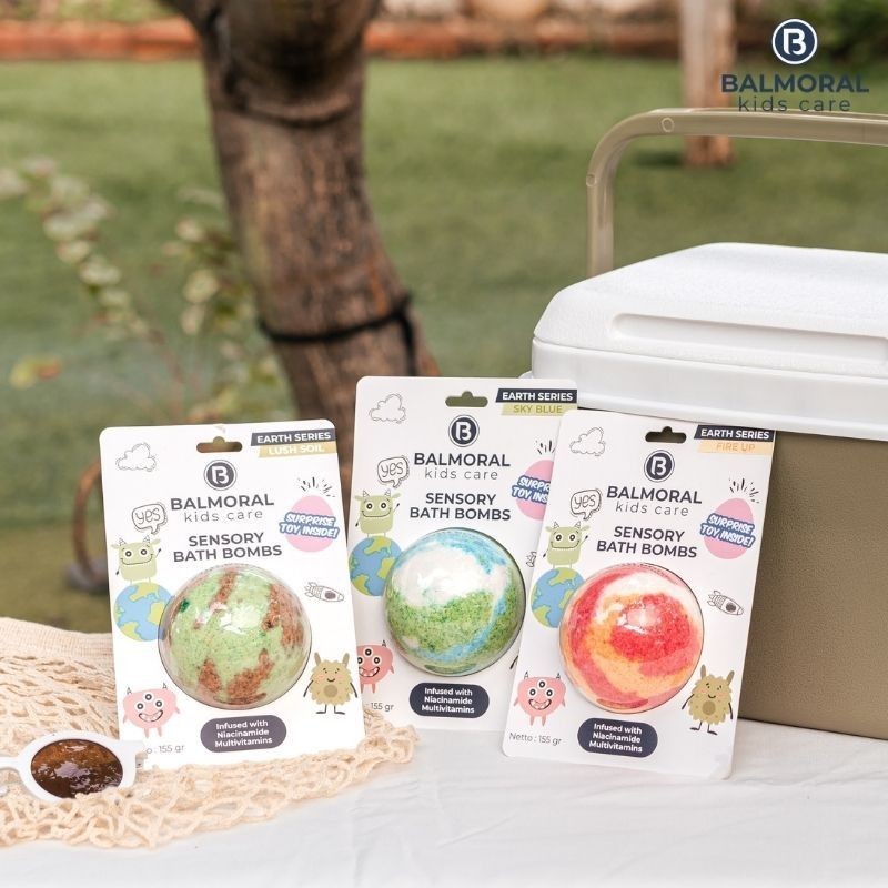 Balmoral Kids Sensory Bath Bombs Earth Series With Surprise Toys Colorful Scent