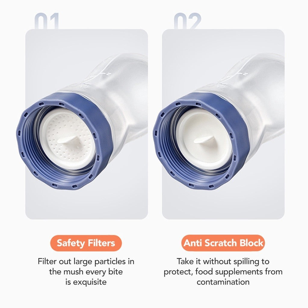 Sakumini Squeeze Spoon Feeder Silicone Botol Sendok Makan Mpasi Bayi