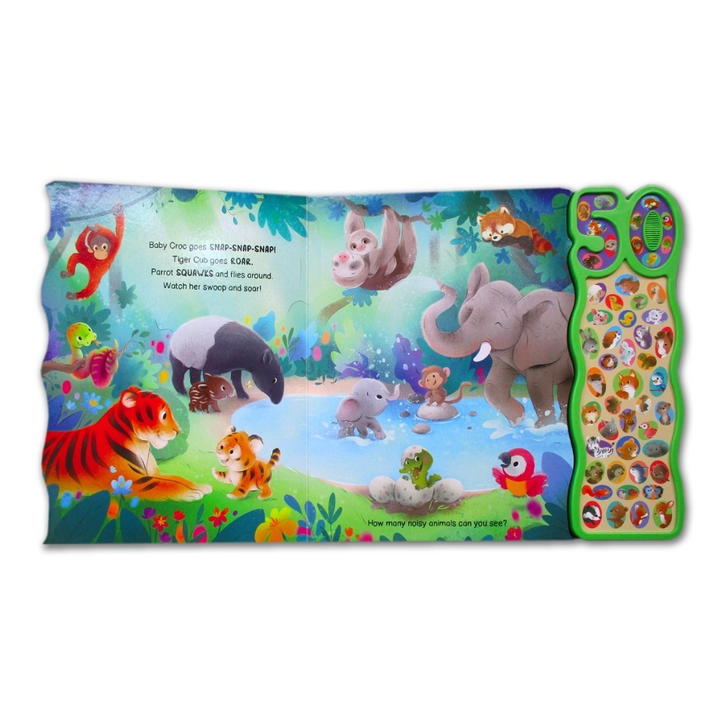 Baby Animals / Around Me Sounds Board Book With 50 Sounds! Buku Cerita Suara