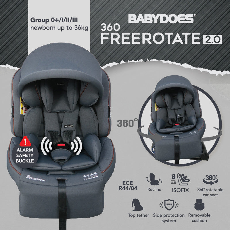 BABYDOES  360° Free Rotate 2.0 Carseat 8089 Kursi Dudukan Mobil Bayi