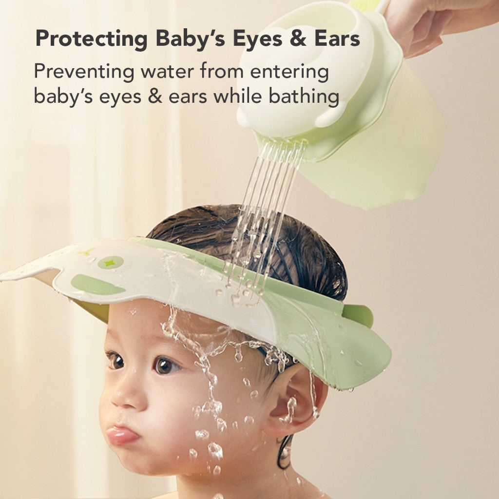 Sakumini Shower Cap Topi Keramas Anak Bayi Pelindung Mata Saat Mandi Anti Slip Motif Panda
