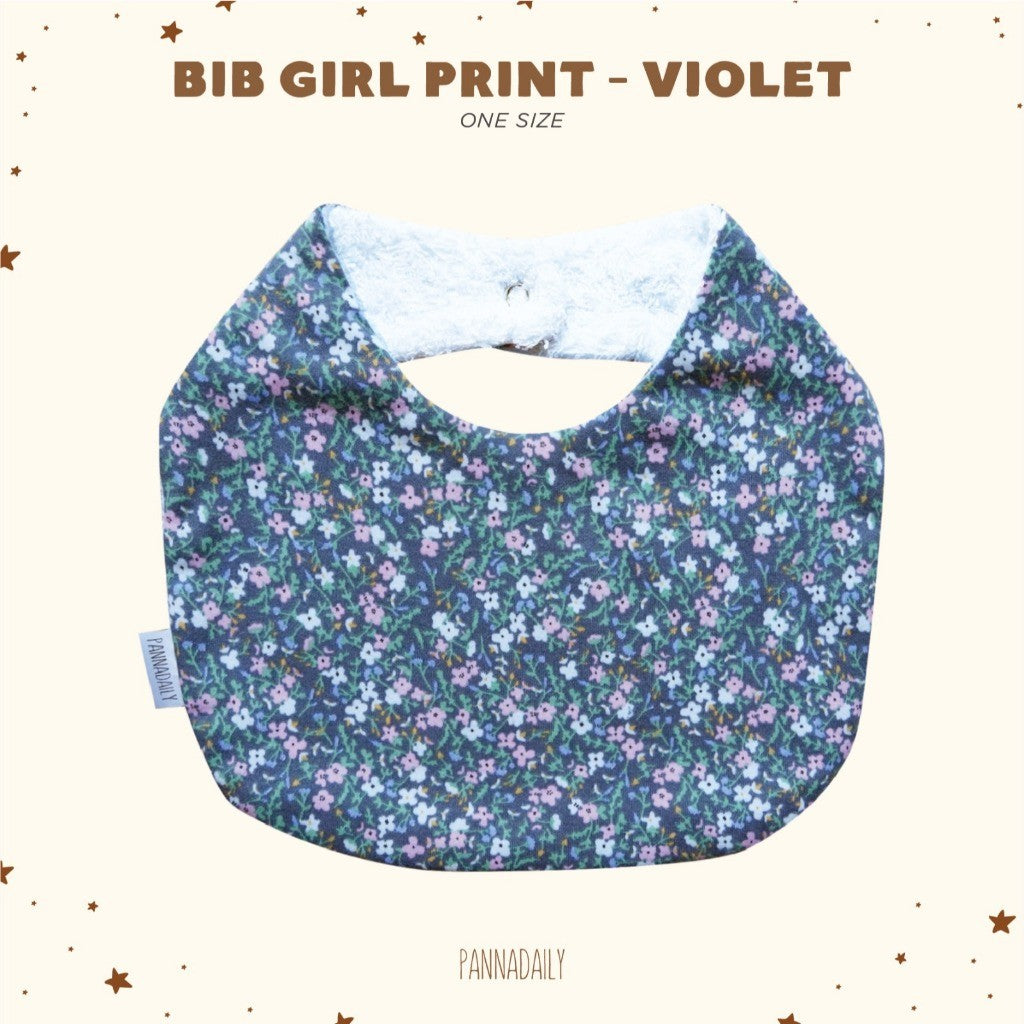 BOHOPANNA - PANNADAILY - PANNA DAILY - BABY & BAYI - BIB GIRL PRINT - BIB RUFFLE - Slabber Bayi