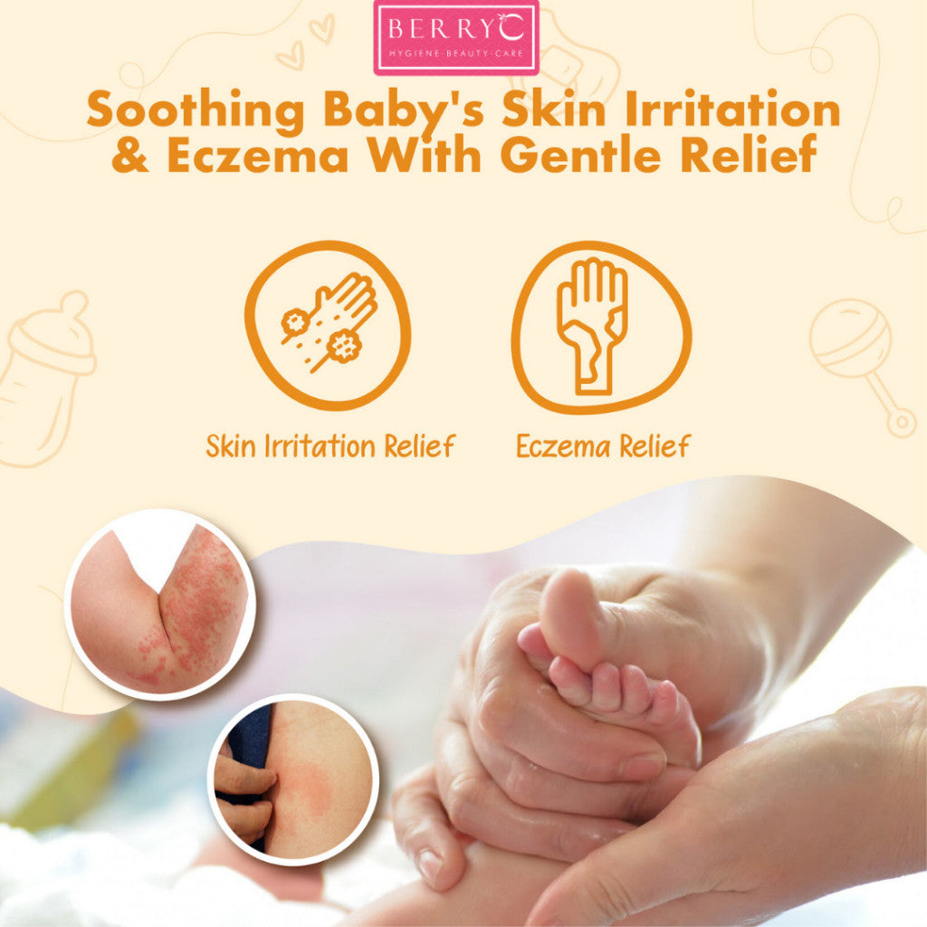 BerryC Gentle Head to Toe Wash 200 gr Baby Care Natural Sabun & Shampo 3in1 Perawatan Kulit Sensitif Bayi Aman Untuk Eczema Sensitive Skin Kering Dry Normal Active Harum Wangi Soap Shampoo Baby Kids Children Care Organic Organik