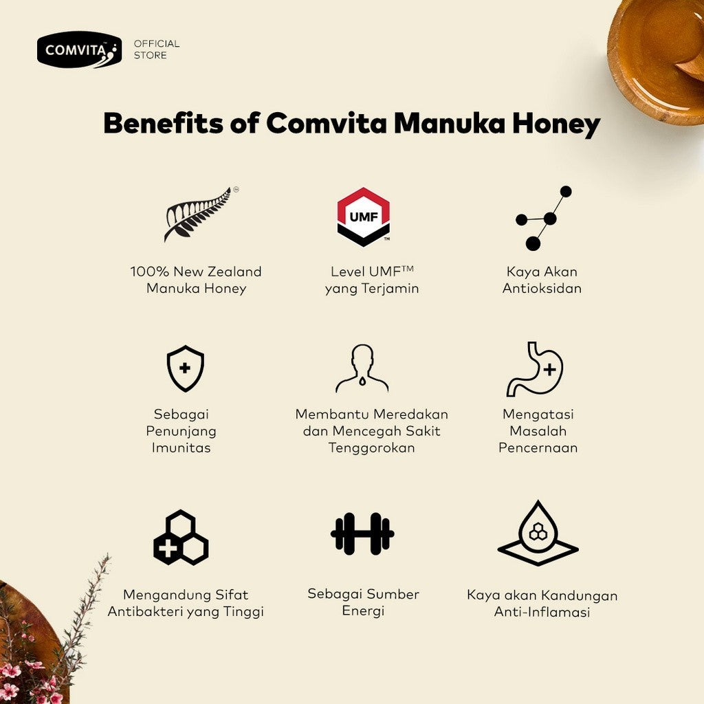 Comvita Manuka Honey UMF 10+ 250g Madu Asli 100% Murni Alami Original New Zealand 250 g