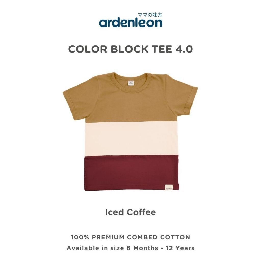 ARDENLEON Atasan Kaos Anak Color Block Tee 4.0 6 Bulan - 12 Tahun