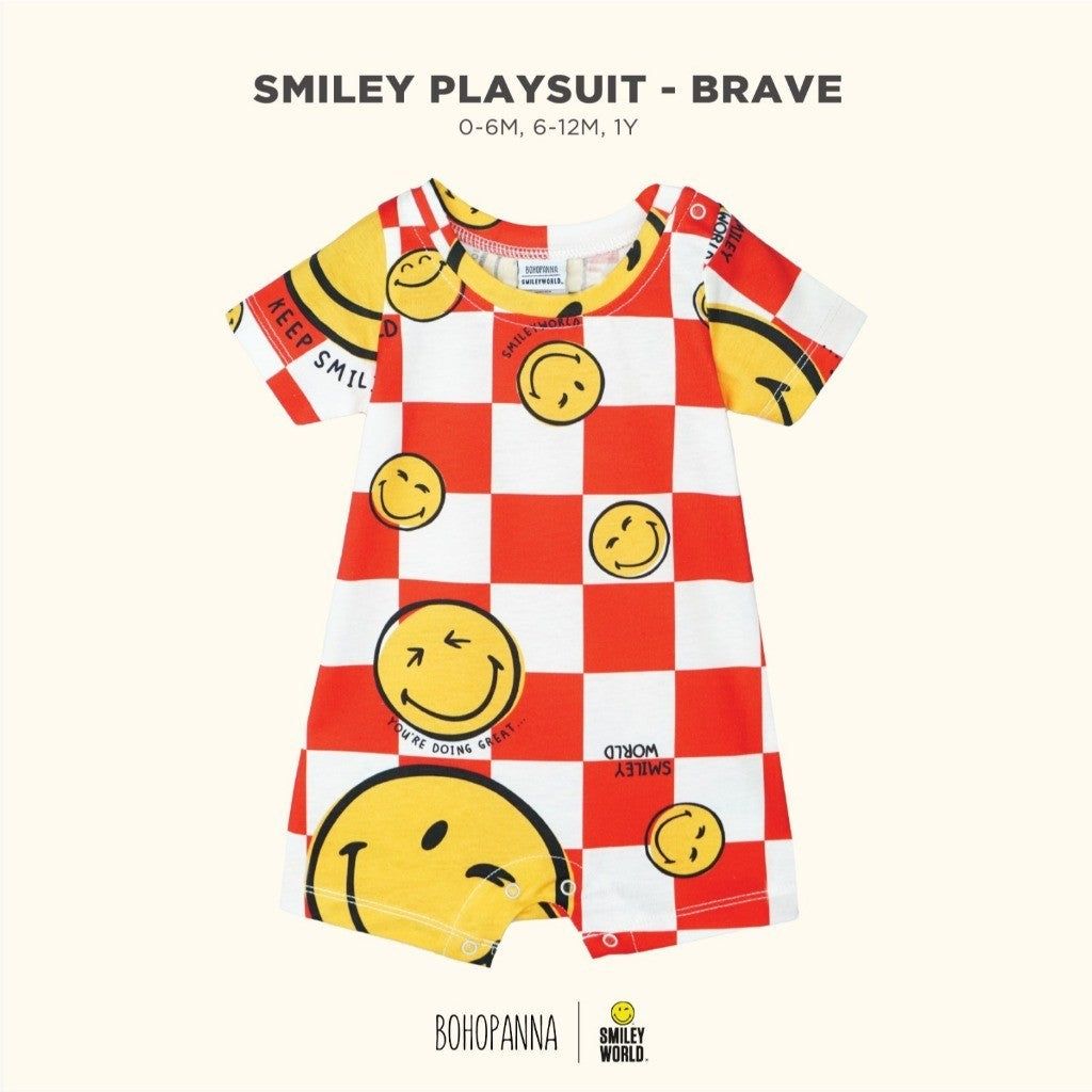 BOHOPANNA - BOHOPANNA X SMILEY - PLAYSUIT - Jumper Bayi Laki-Laki