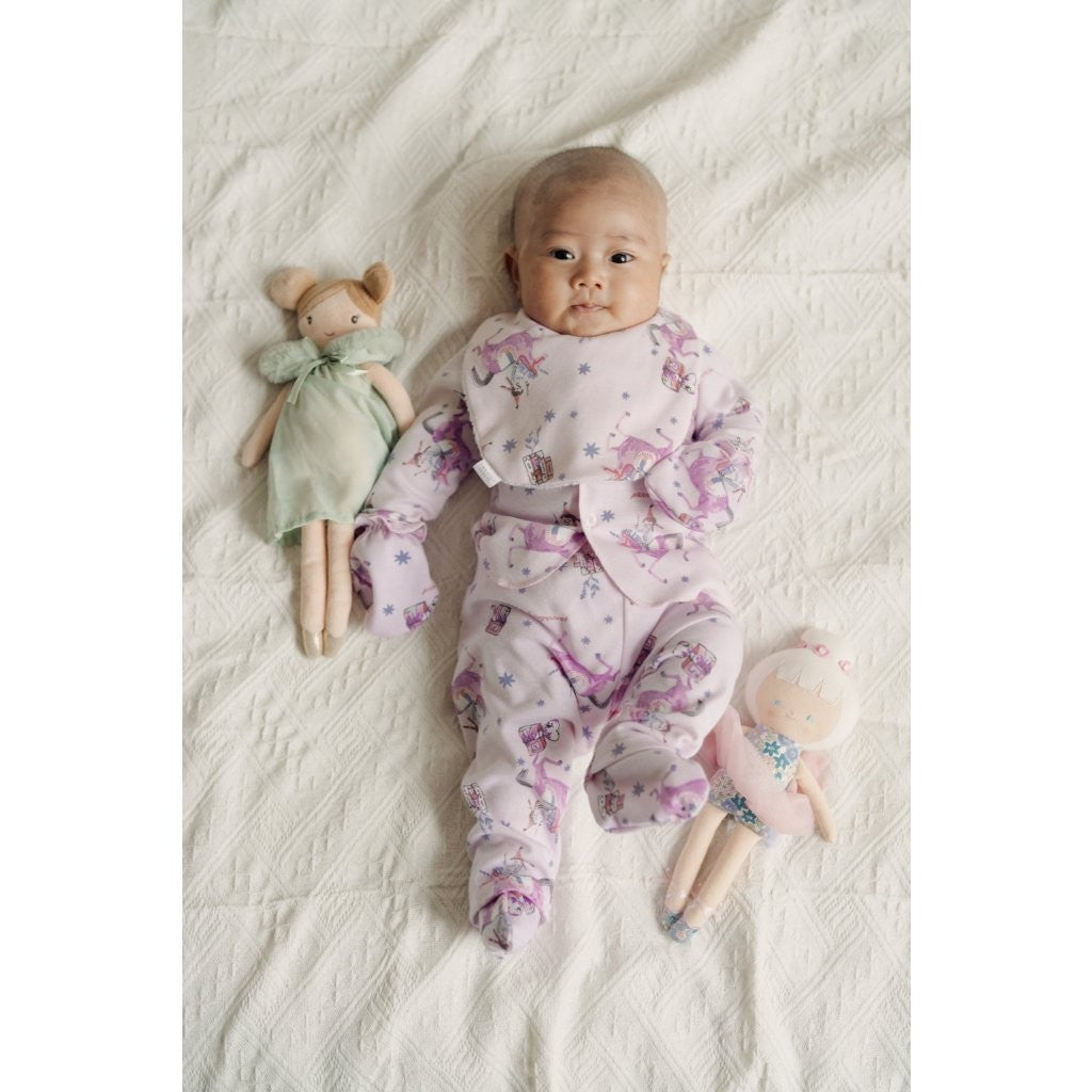 BOHOPANNA - PANNADAILY - LONG SET BABY GIRL PRINT - Setelan Baju Bayi Perempuan