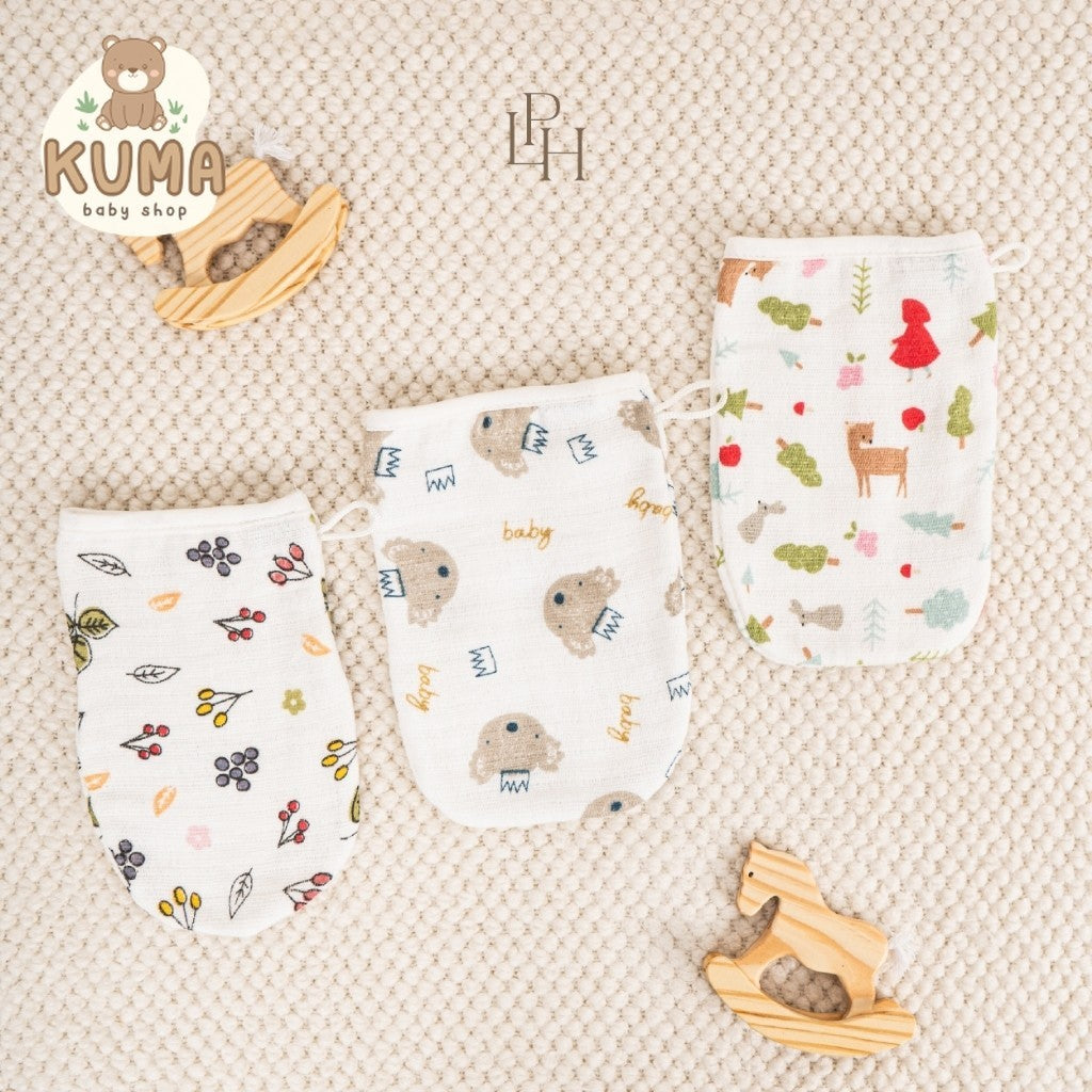 Little Palmerhaus - Washglove Set Of 2 (Waslap Bayi Isi 2)