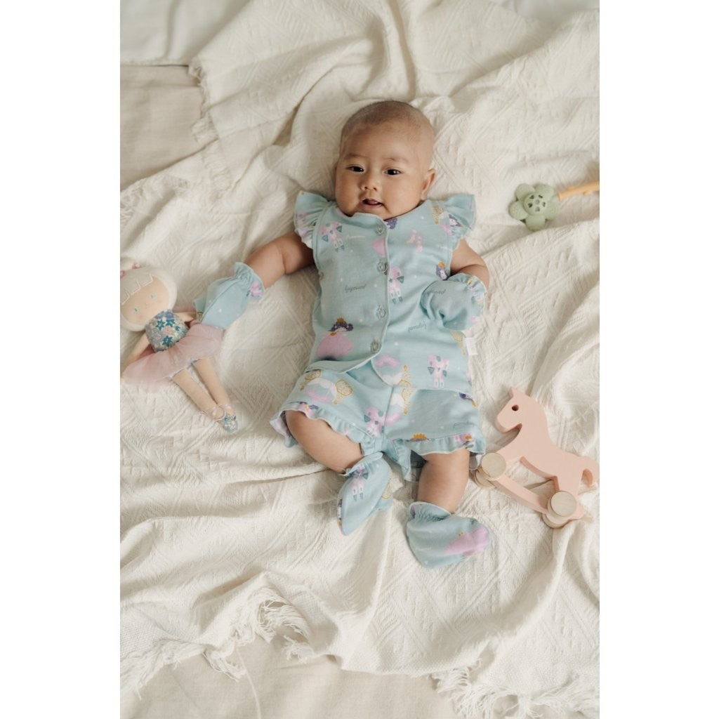 BOHOPANNA - PANNADAILY - SET RUFFLE BABY GIRL PRINT - Setelan Baju Anak Perempuan