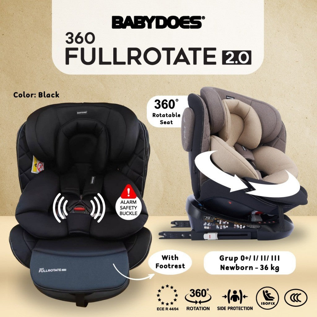 BABYDOES Full Rotate 2.0 Carseat Kursi Duduk Mobil Bayi