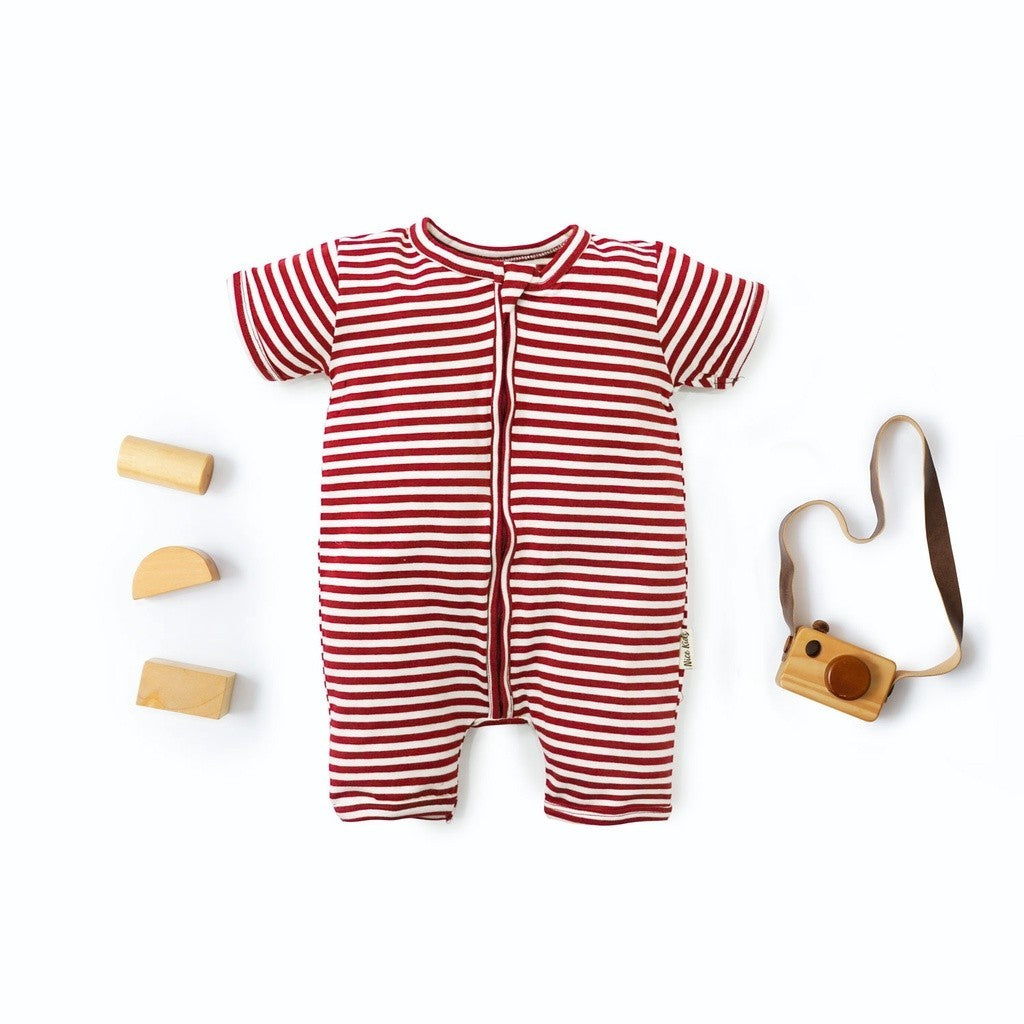 Nice Kids - Stripe Playsuit Baby (Baby Jumper Romper Onesies Bayi Baju Terusan 0-2 Tahun)
