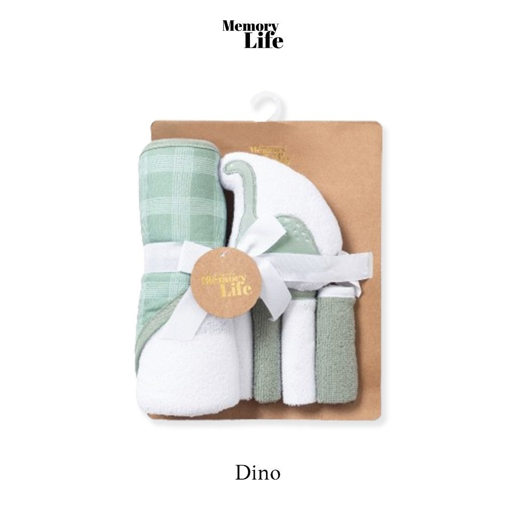 MemoryLife Little Dove Baby Bath Towel Set | Hampers Handuk Bayi, Hampers New Born, Kado lahiran Bayi, Baby Gift Set.