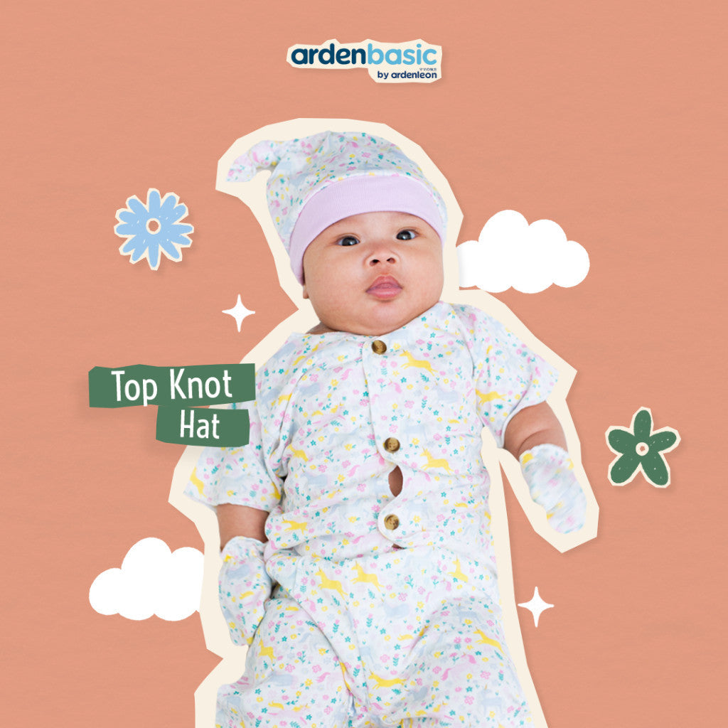 ARDENLEON ArdenBasic Top Knot Hat Topi Bayi