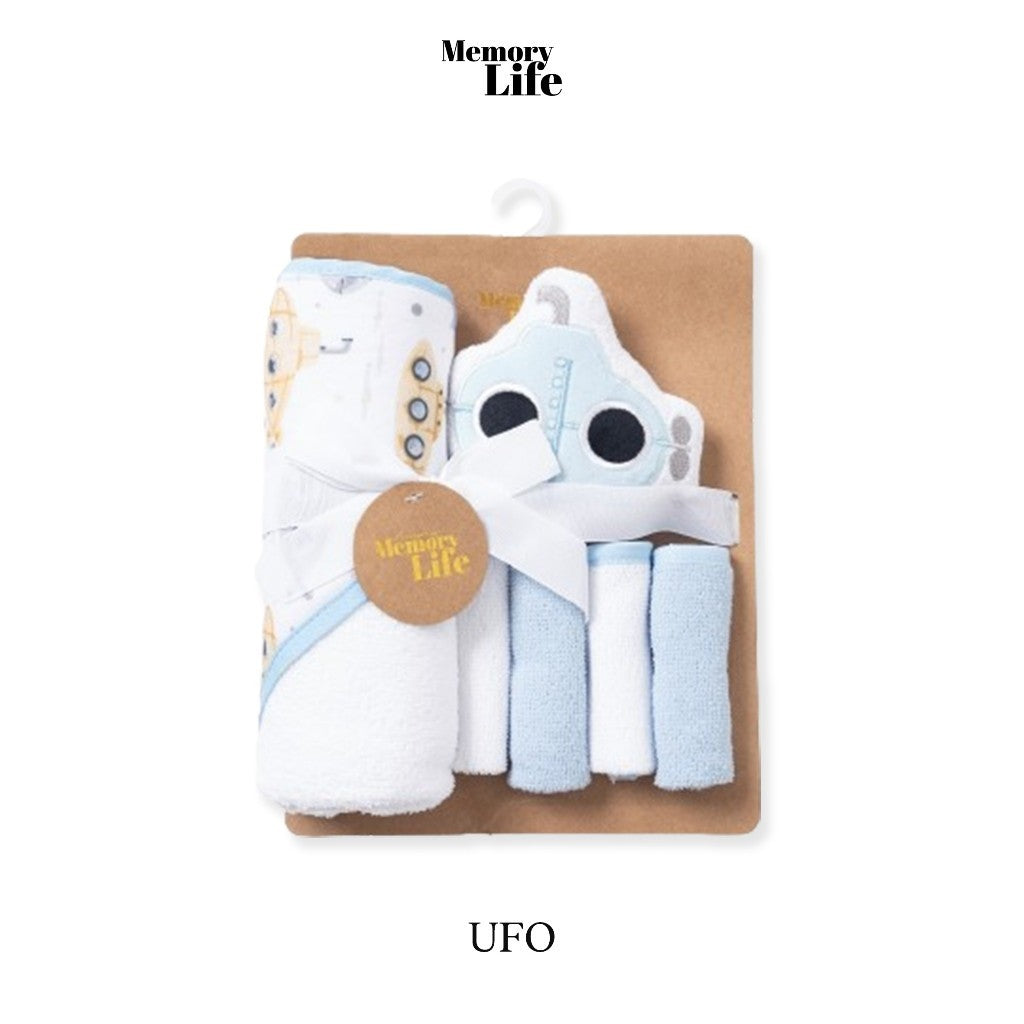 MemoryLife Little Dove Baby Bath Towel Set | Hampers Handuk Bayi, Hampers New Born, Kado lahiran Bayi, Baby Gift Set.