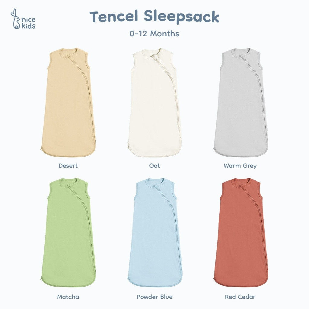 Nice Kids - Tencel Sleepsack Bedong Jumper Instan Baby New Born Unisex (0-6 Bulan)