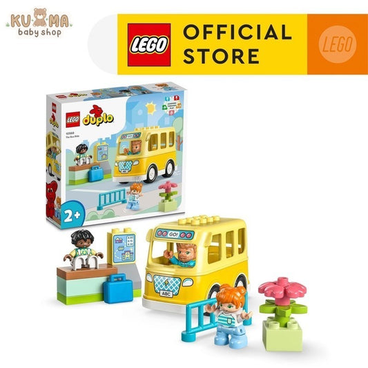 LEGO DUPLO Town 10988 The Bus Ride Building Toy Set (16 Pieces) Building Blocks for Kids (2 Tahun+)