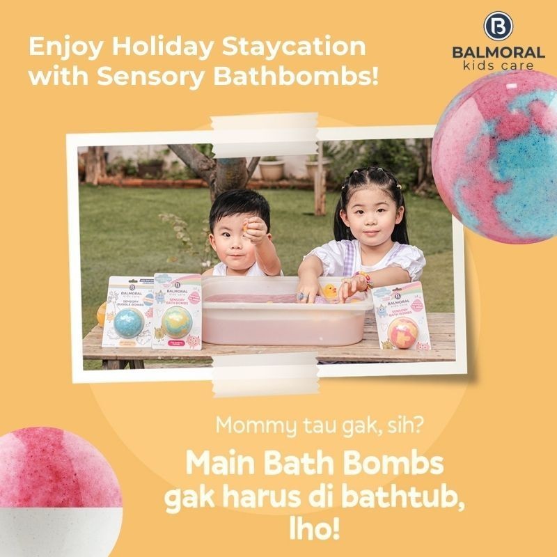 Balmoral Kids Sensory Bath Bombs Earth Series With Surprise Toys Colorful Scent