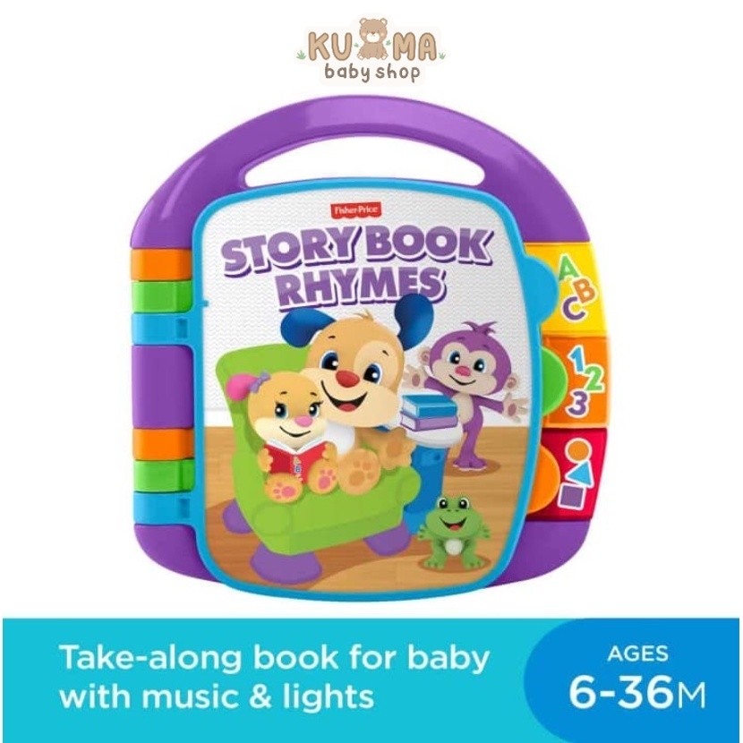 Fisher Price Laugh and Learn Storybook Ryhmes - Mainan Buku Cerita Edukasi Anak Balita